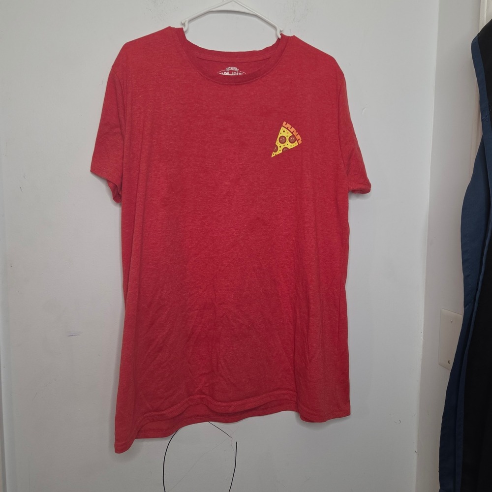 Papa Johns Pizza Red Graphic T-Shirt Ladies 2X All Day Everyday Promo Tee